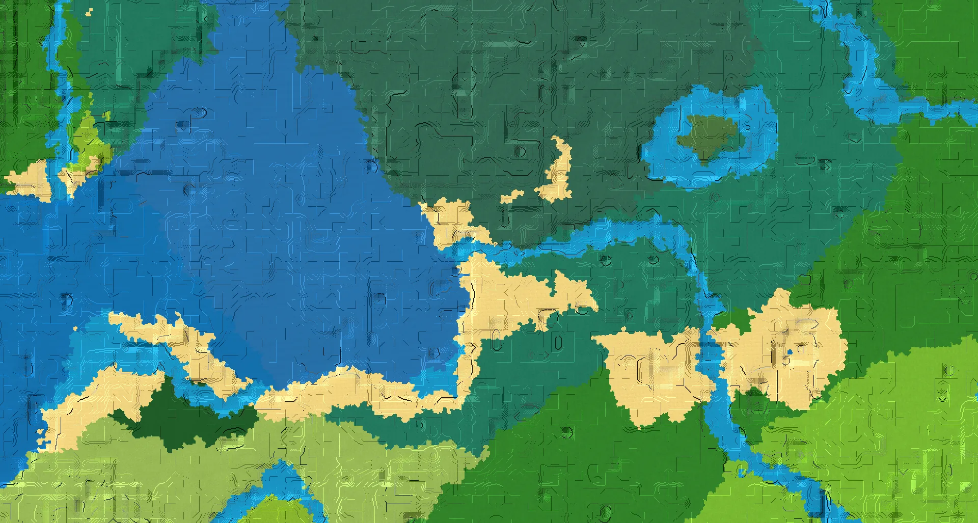Seed map — Buried Treasure Northwest of a Beach Start