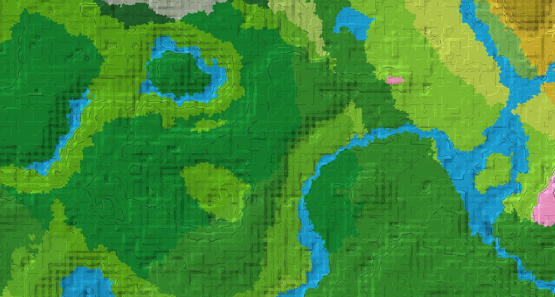 Seed map — Jungle Temple Northwest of a Forest Start with Ruined Portal