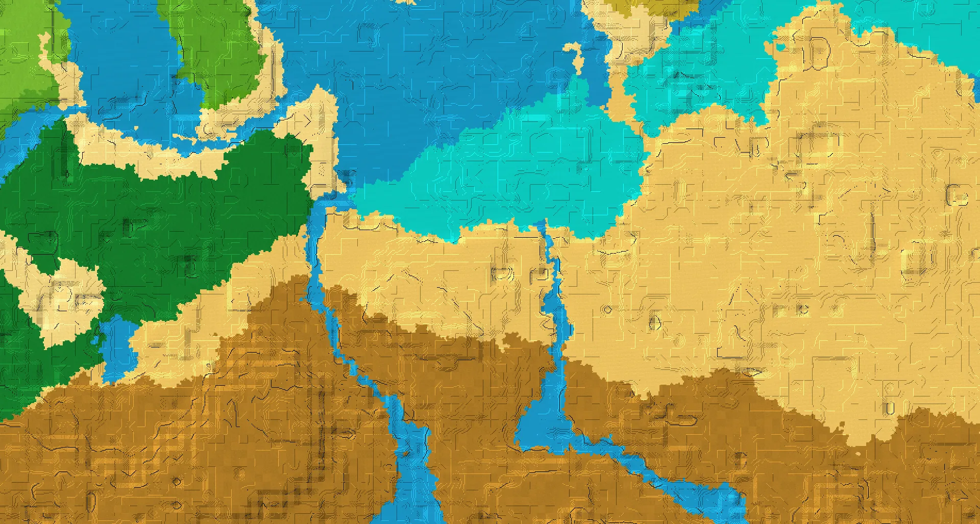 Seed map — Desert Temple and Ruined Portal from Desert with Village