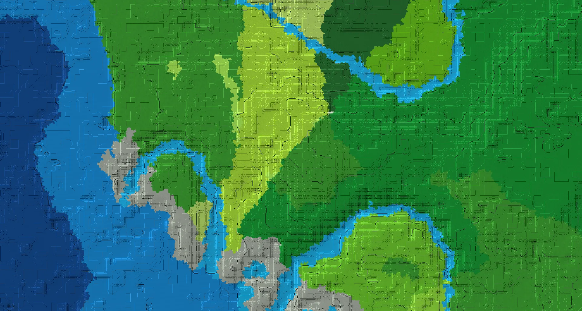 Seed map — Deep Dark East of a Forest Start