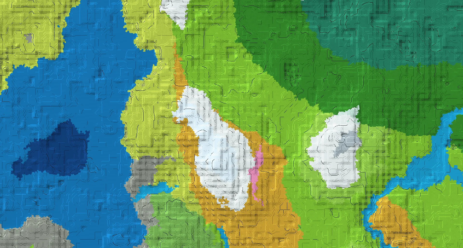 Seed map — Dappled Forest Southwest of a Forest Start
