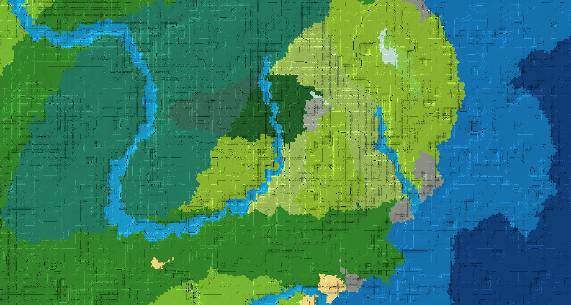 Seed map — Lush Caves North of a Old Growth Birch Forest Start