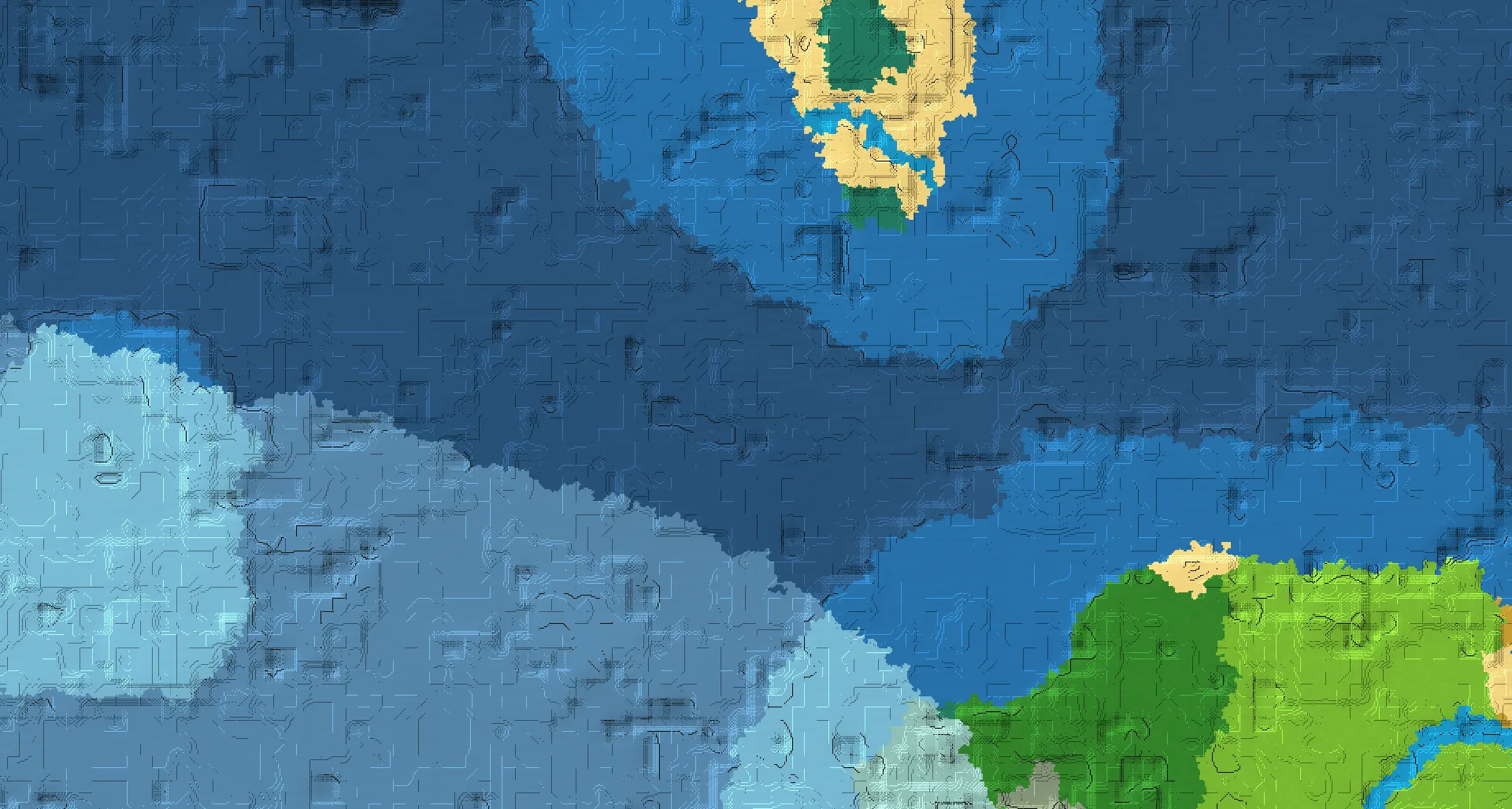 Seed map — Ocean-focused Start in Taiga