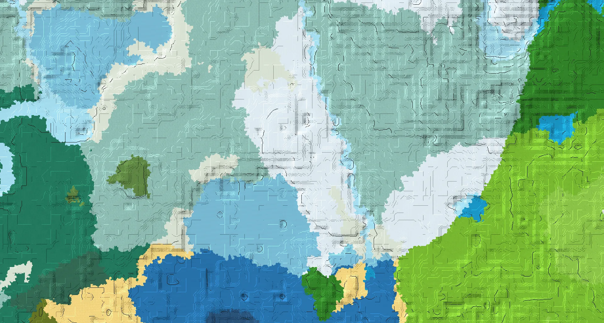 Seed map — Snowy Plains Start with Trial Chambers at 120, -152