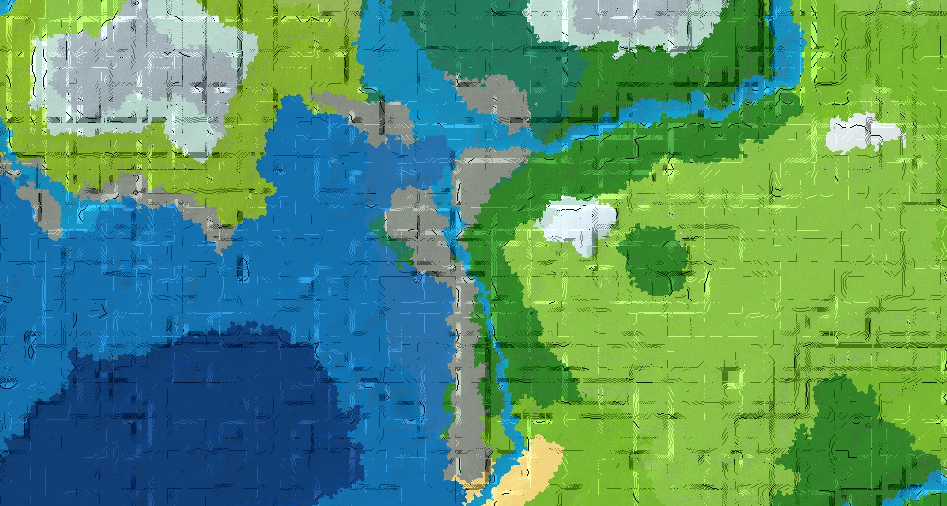 Seed map — Forest Start with Ruined Portal with Trial Chambers