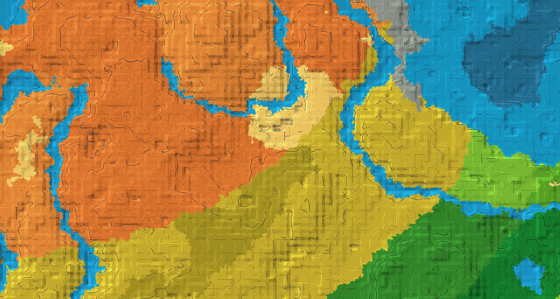 Seed map — Badlands Northwest of a Savanna Plateau Start