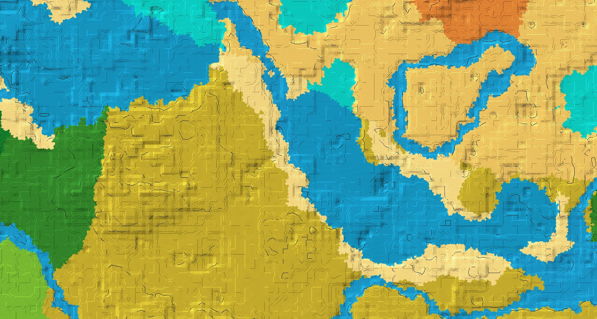 Seed map — Lukewarm Ocean Northeast of a Savanna Start