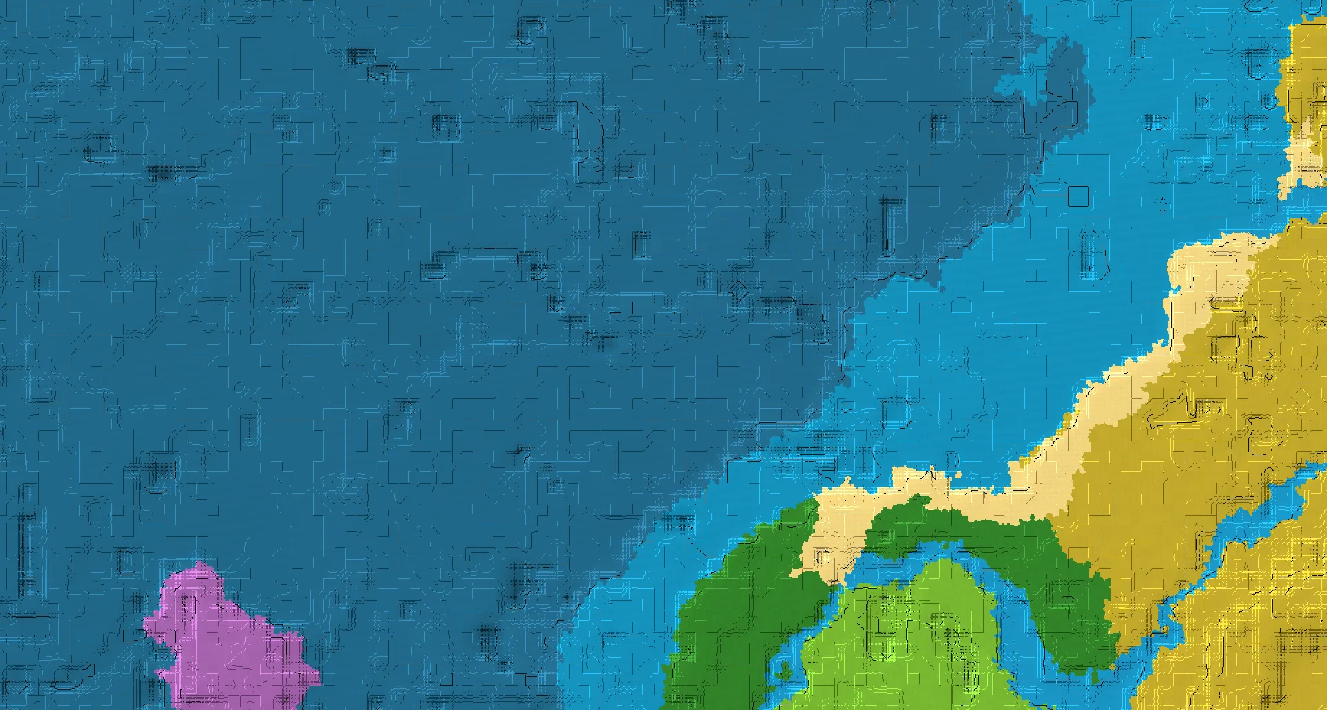 Seed map — Ocean Monument West of a Savanna Start