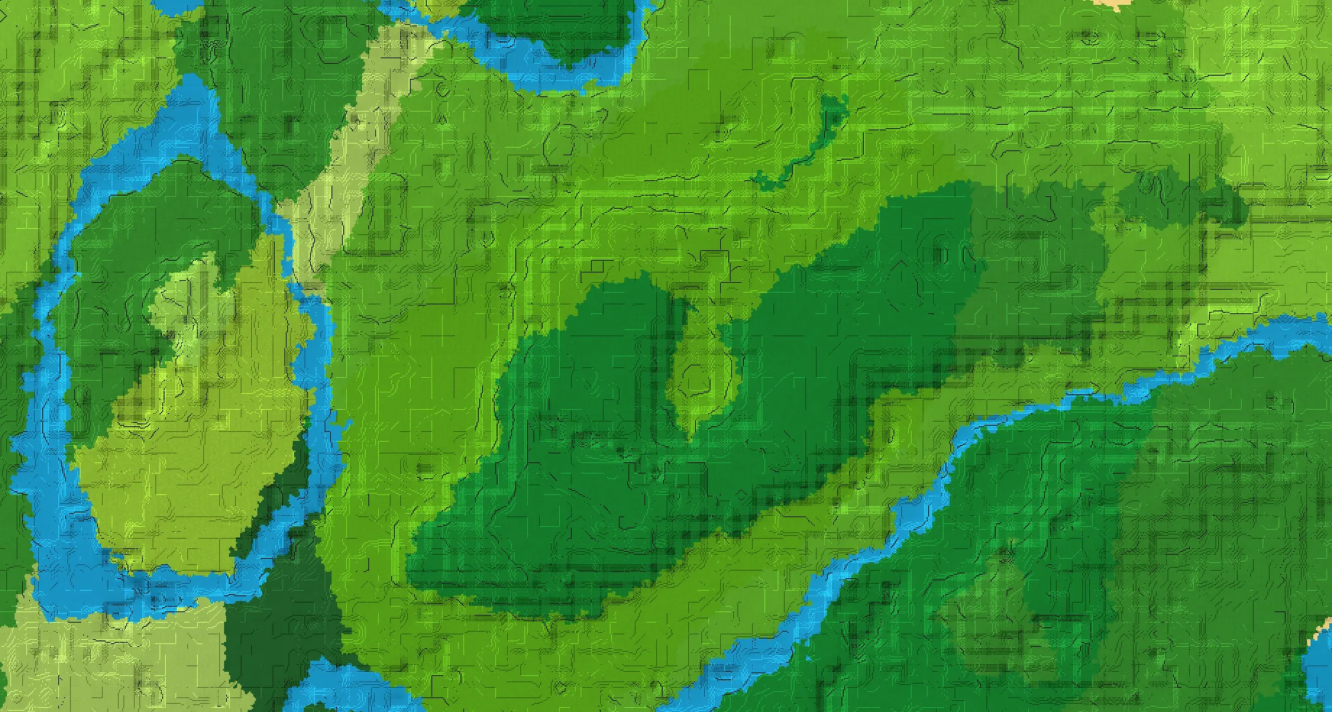 Seed map — Bamboo Jungle East of a Lush Caves Start