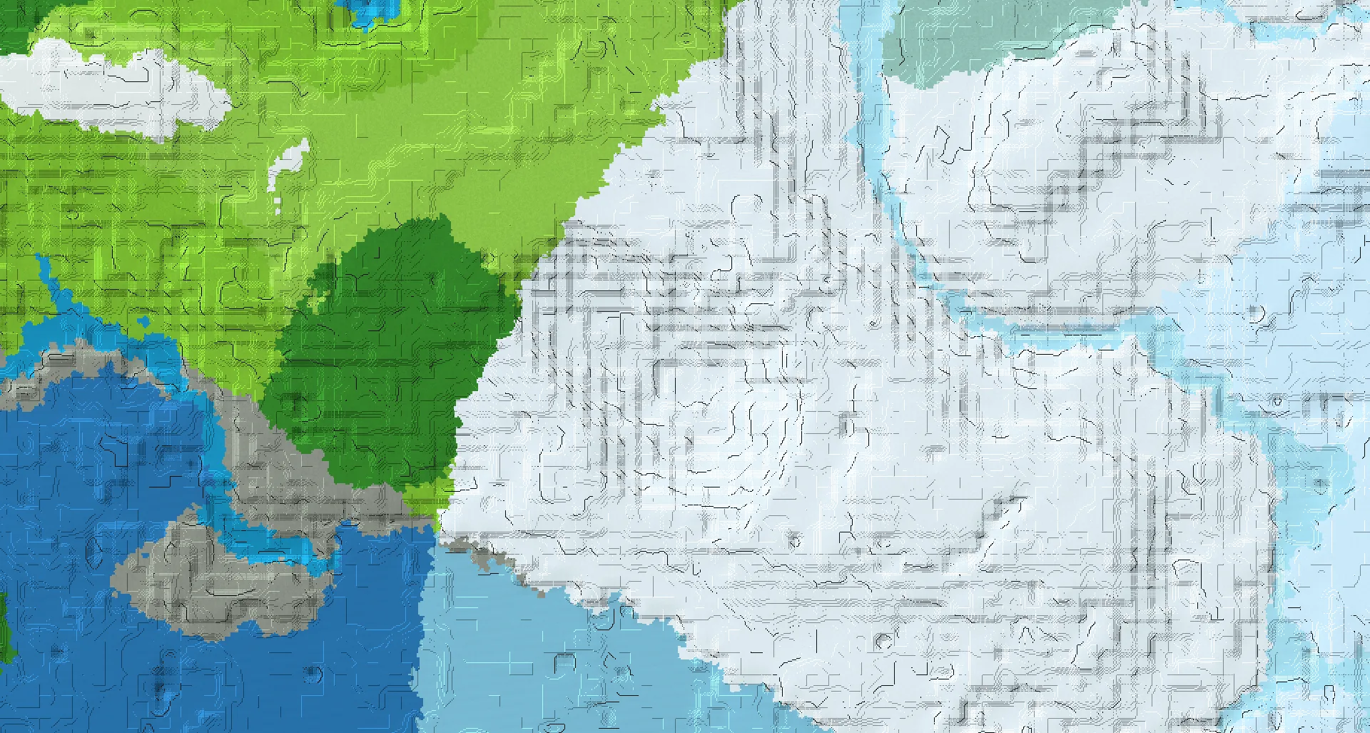 Seed map — Frozen crater village
