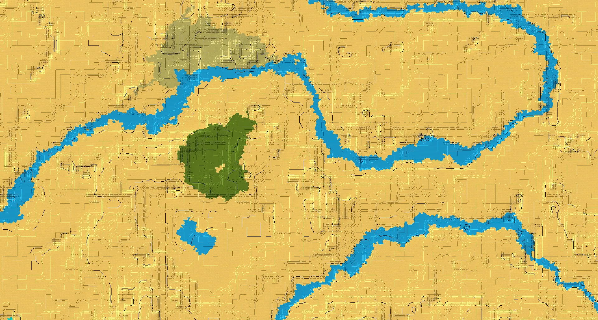 Seed map — Desert Temple Northeast of the Desert Start with Ruined Portal