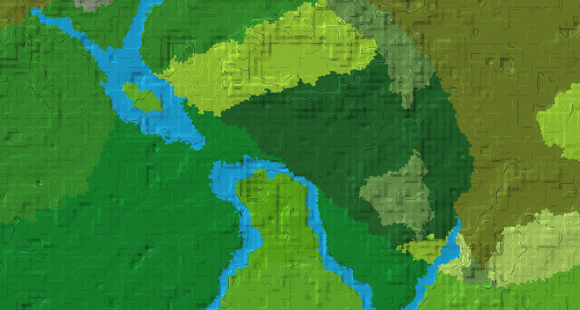 Seed map — Woodland Mansion and Ruined Portal from Jungle
