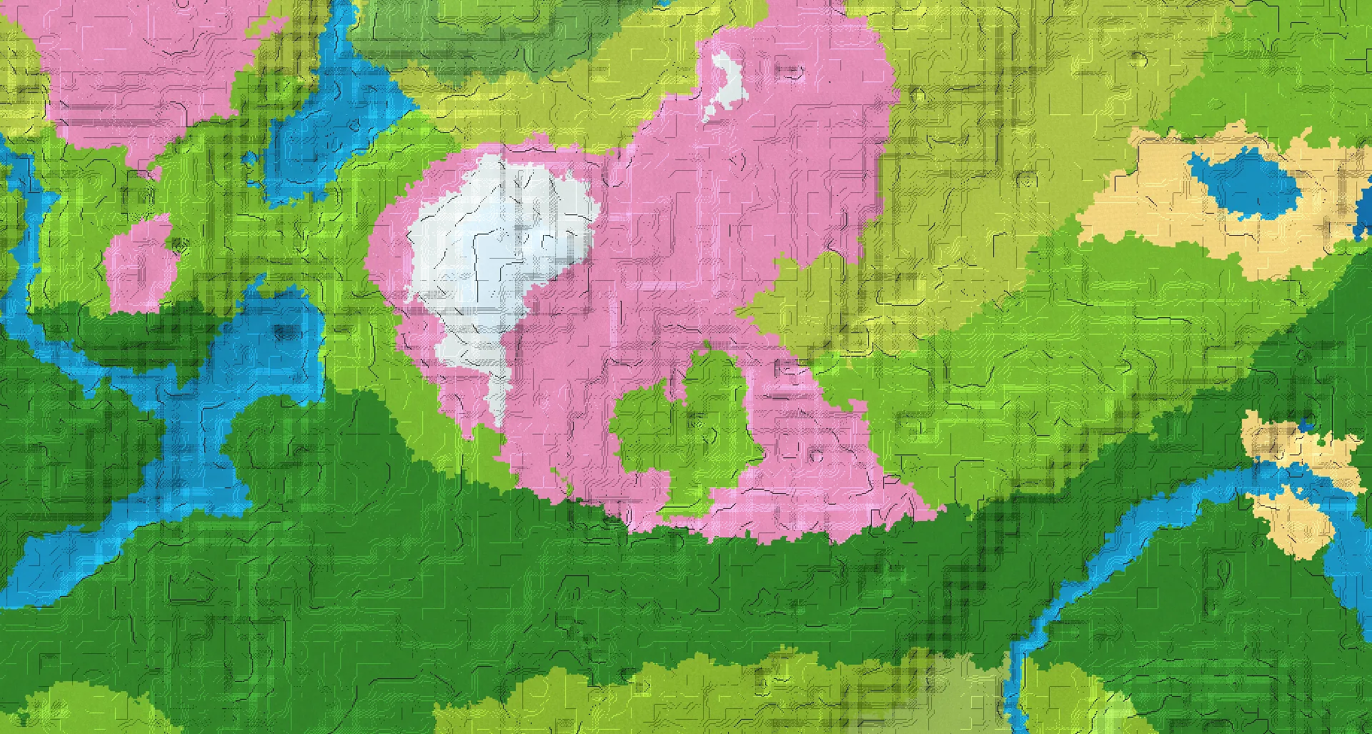 Seed map — Cherry grove village and Ruined portal