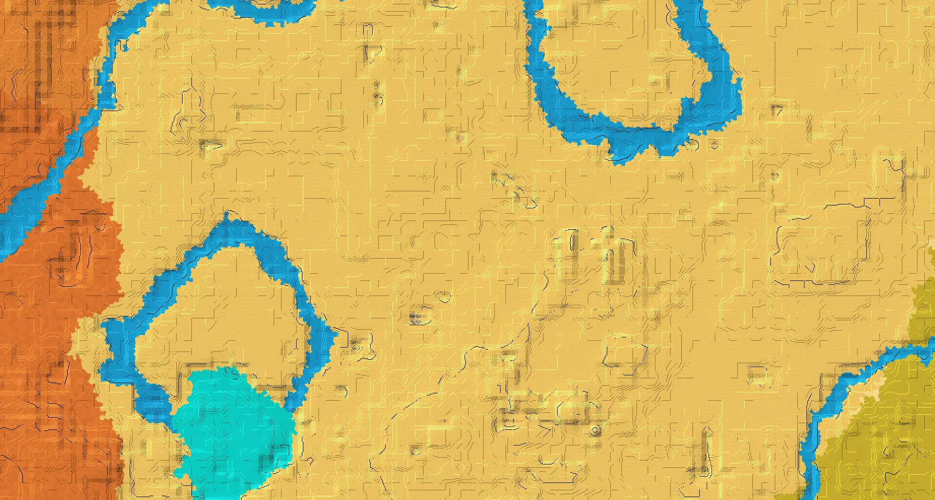 Seed map — Village South of the Desert Start with Ocean Monument