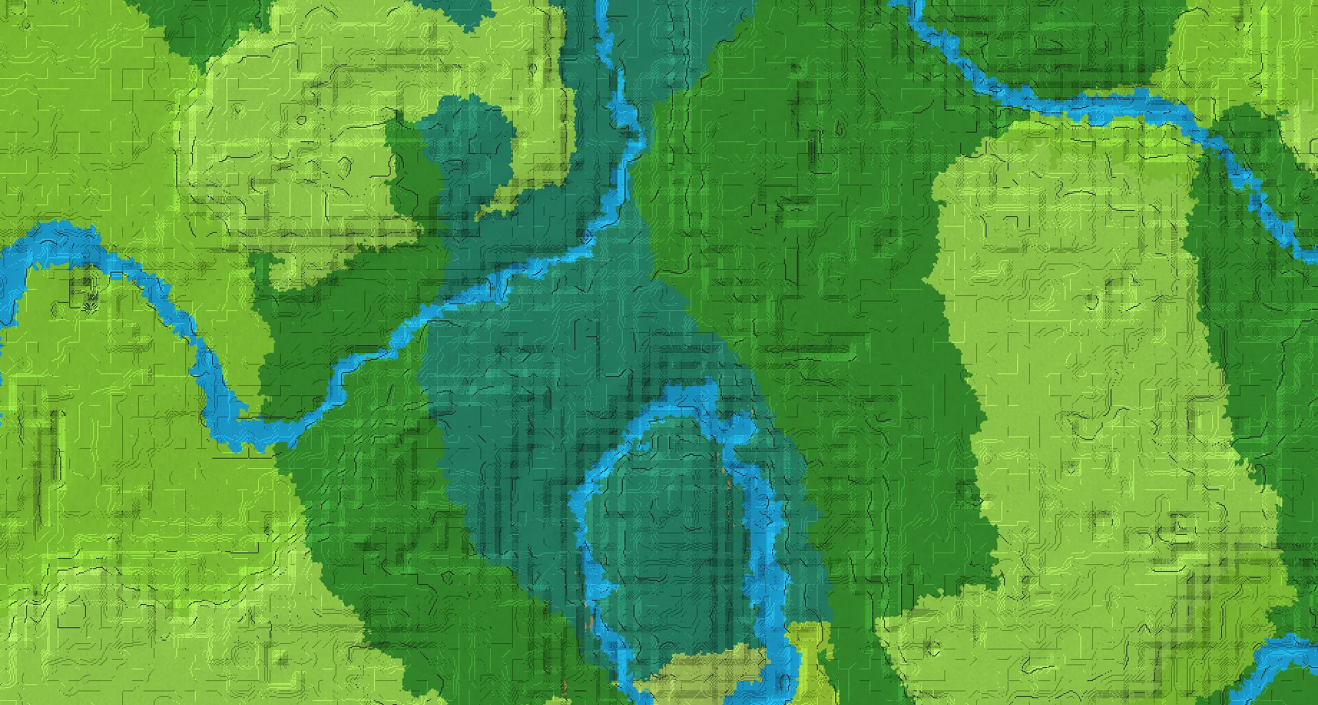 Seed map — Trail Ruins Northeast of a Dripstone Caves Start