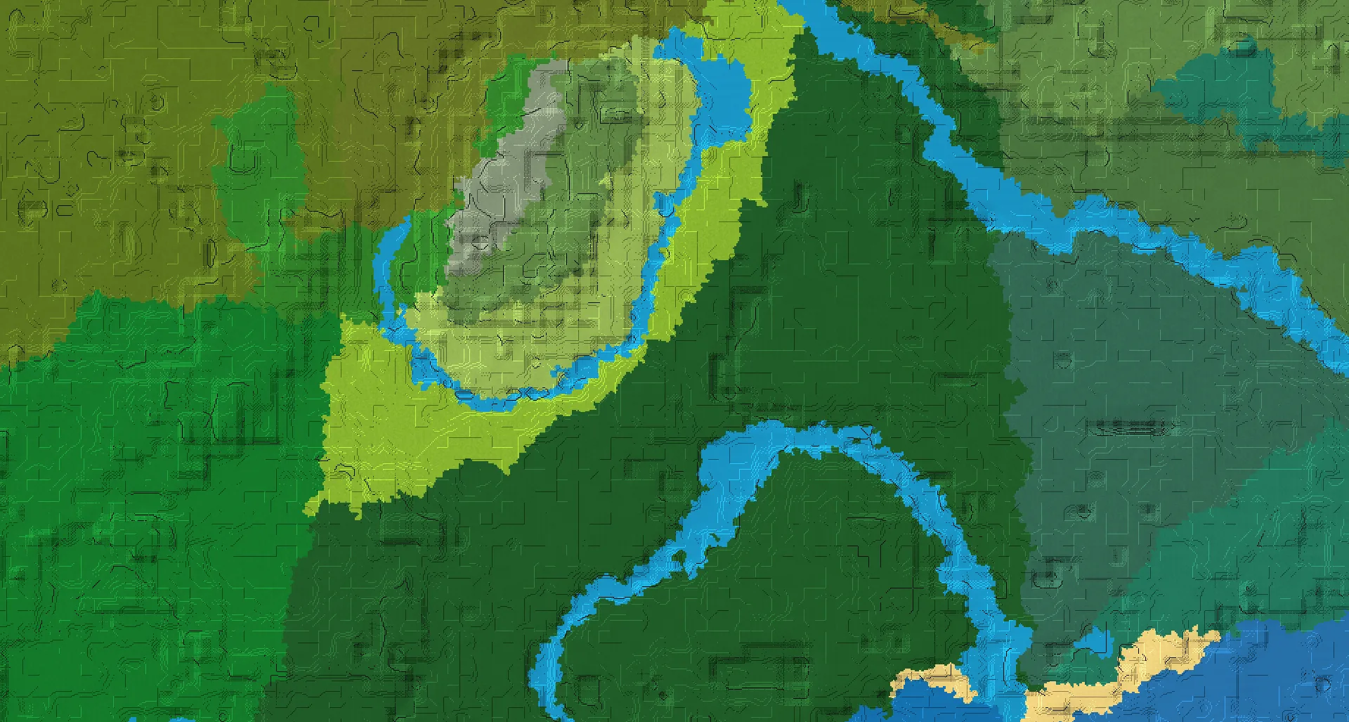 Seed map — Woodland Mansion Southwest of a Forest Start with Trial Chambers