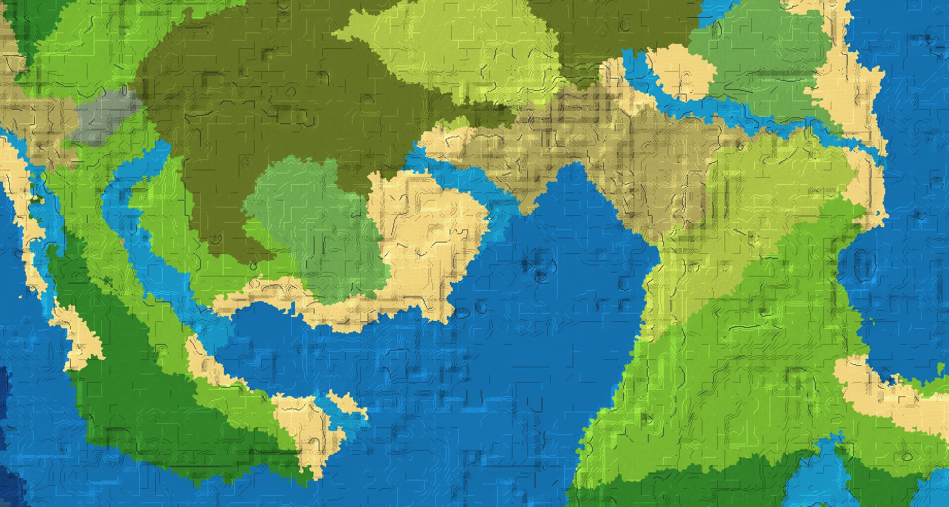 Seed map — Buried Treasure West of a Windswept Savanna Start