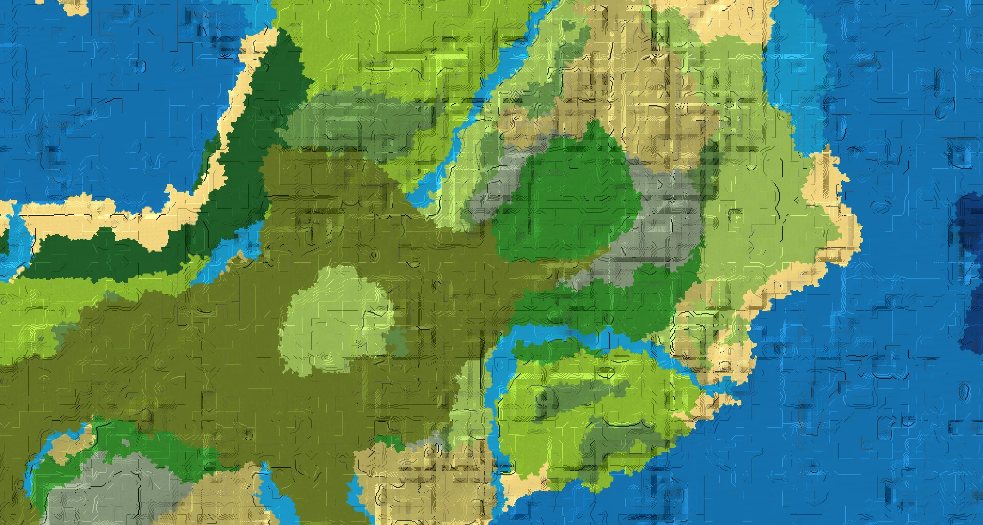 Seed map — Swamp Start with Trial Chambers at 0, 0 (Seed 4810043558781171689)