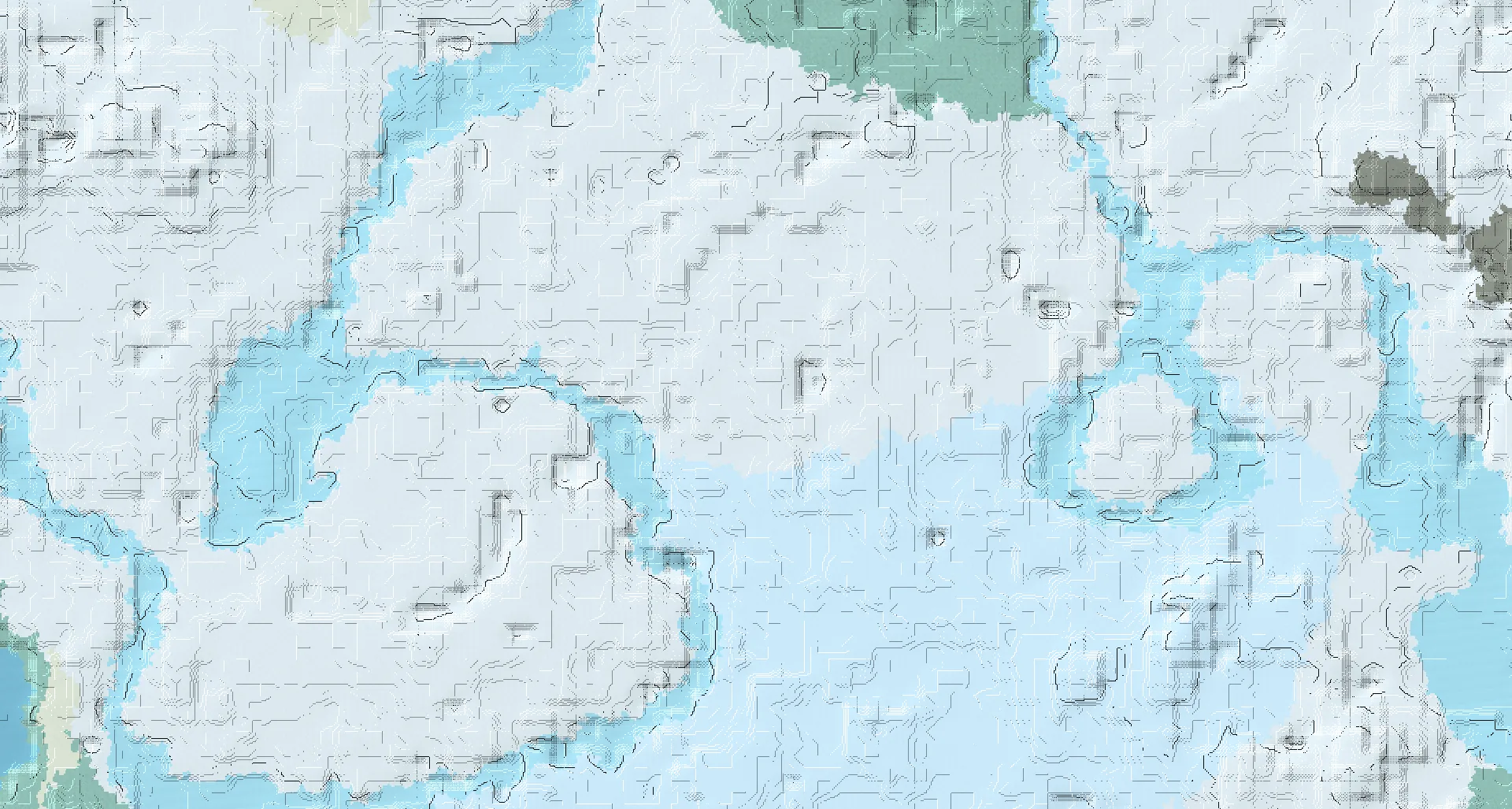 Seed map — Village South of the Snowy Plains Start