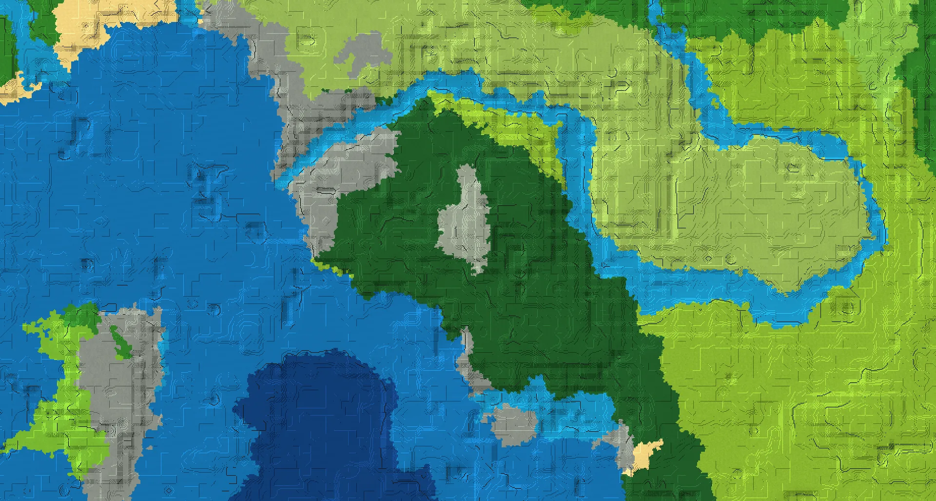 Seed map — Pale Garden North of a Dark Forest Start with Ruined Portal