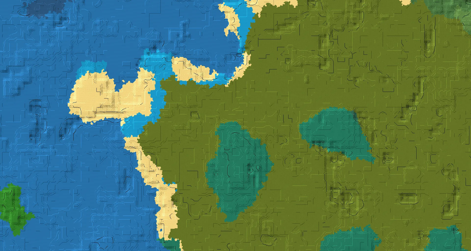 Seed map — Village and Swamp Hut from Swamp with Ruined Portal