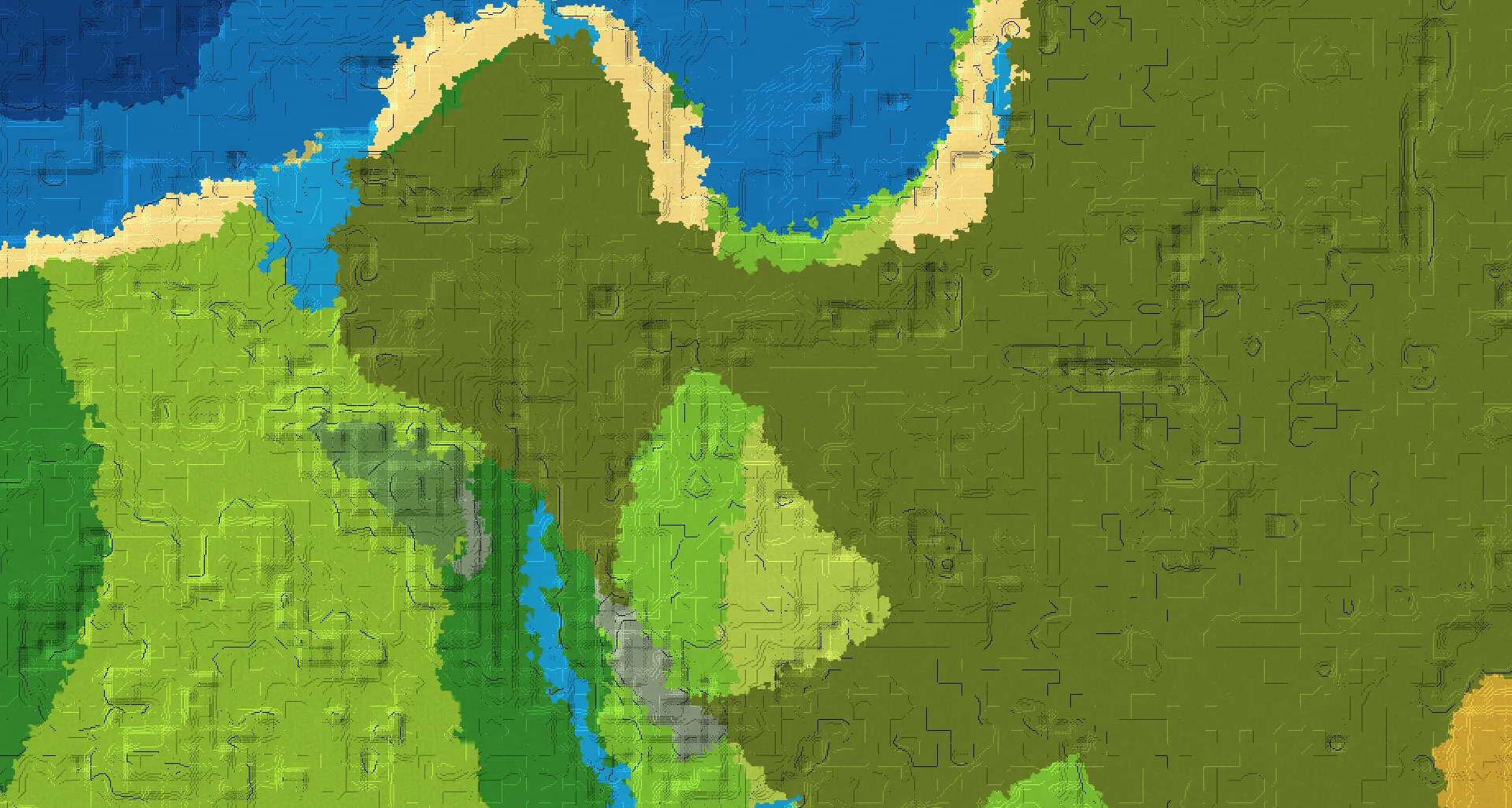 Seed map — Swamp North of a Sunflower Plains Start
