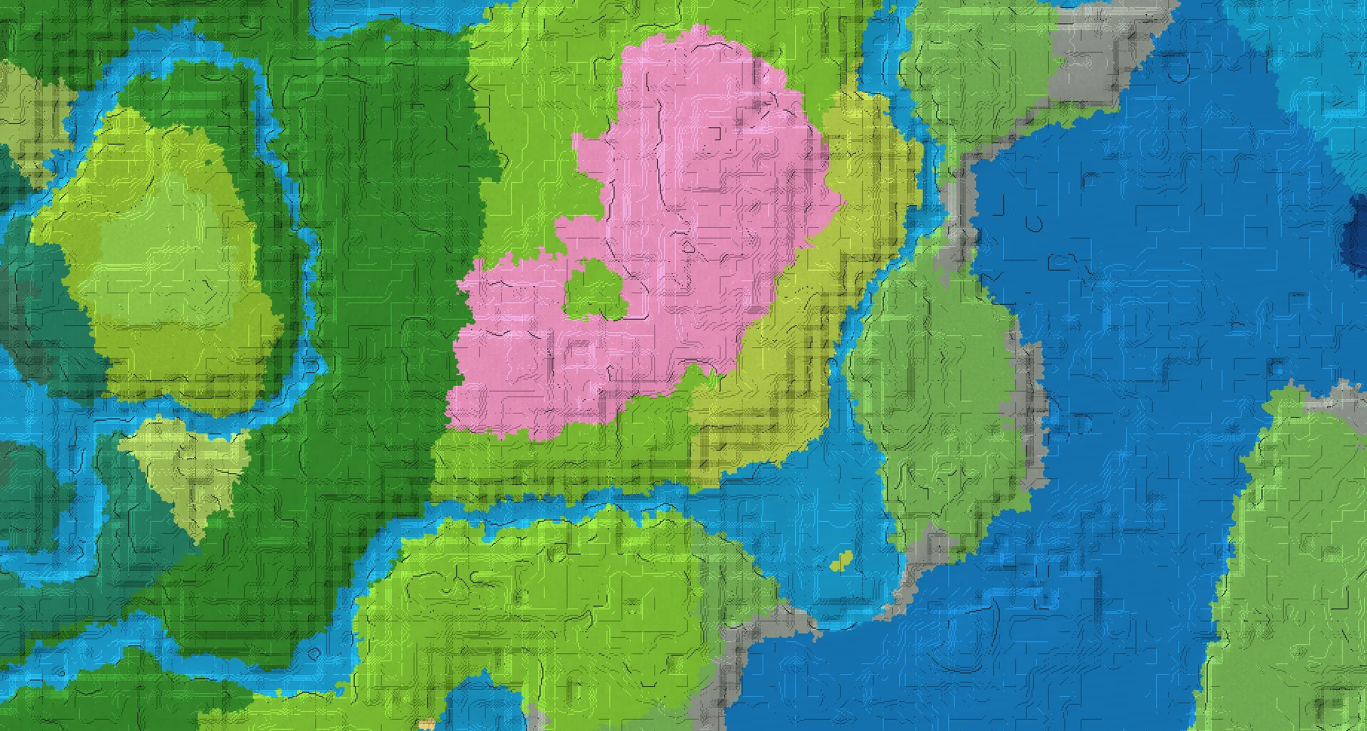 Seed map — Cherry Grove North of a Sunflower Plains Start