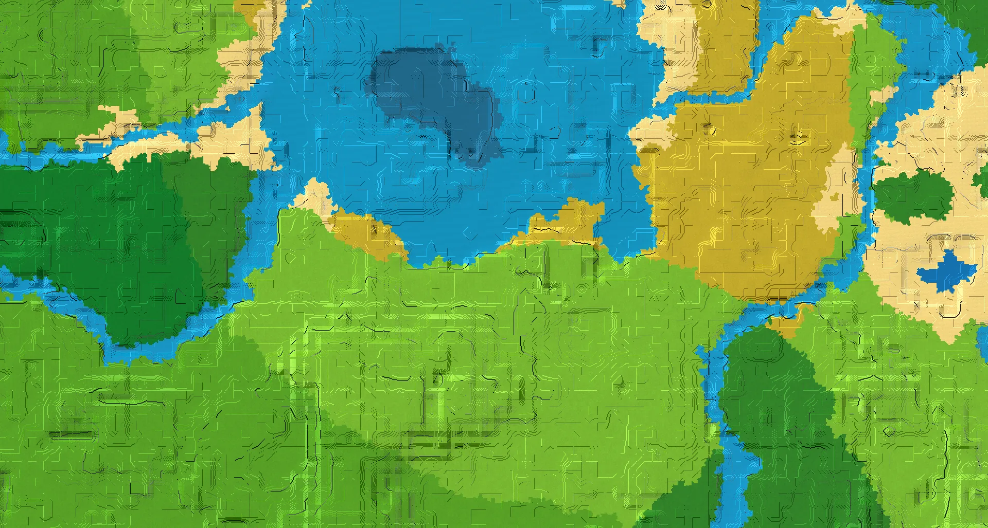 Seed map — Village and Ruined Portal from Plains with Trial Chambers