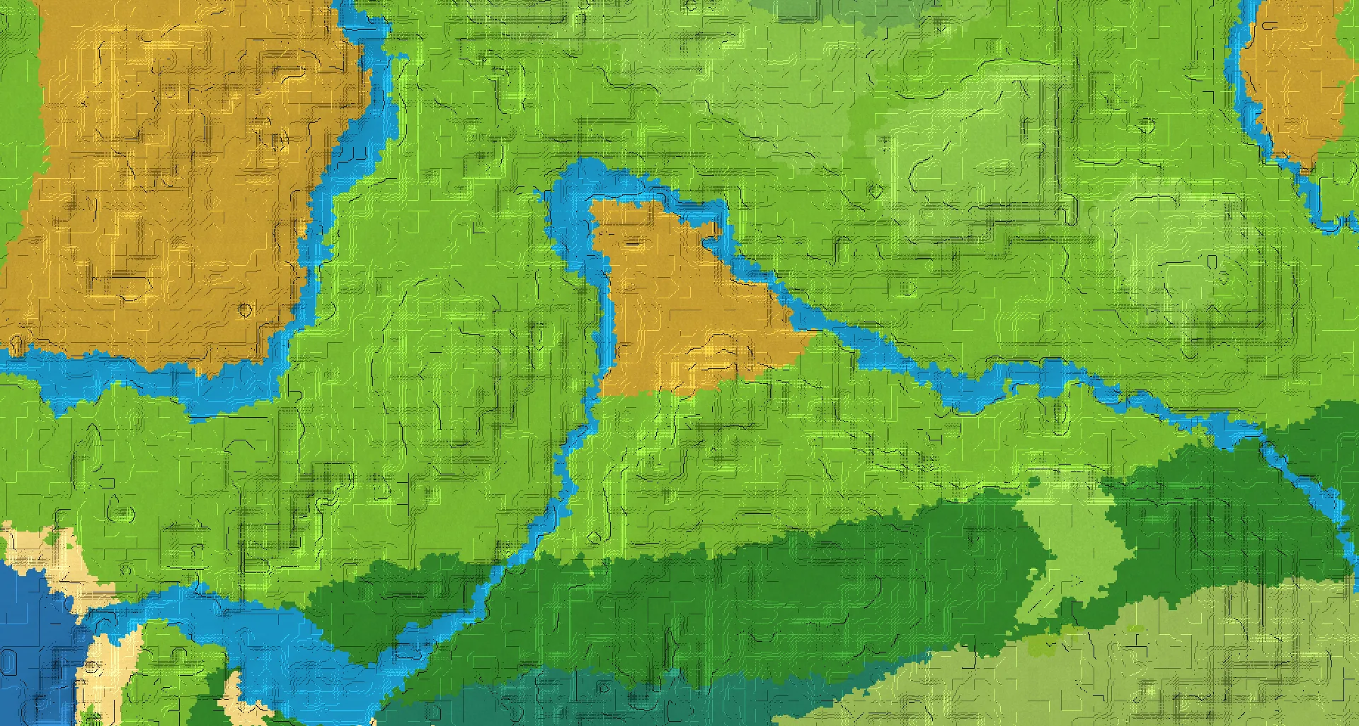 Seed map — Dappled Forest North of a Plains Start with Ruined Portal