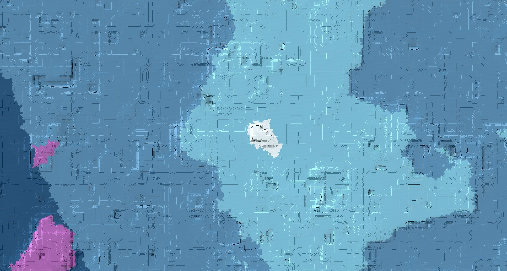 Seed map — Frozen lake village