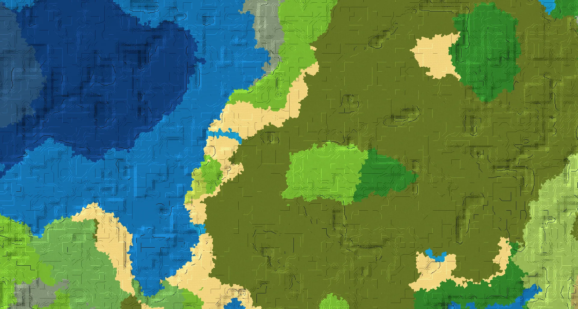 Seed map — Village and Swamp Hut from Swamp with Shipwreck