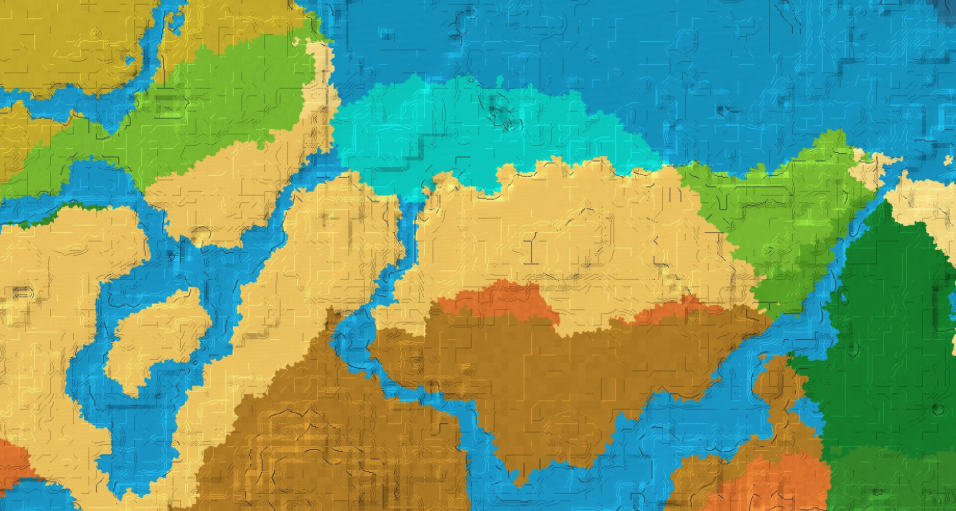 Seed map — Desert Temple and Ruined Portal from Desert