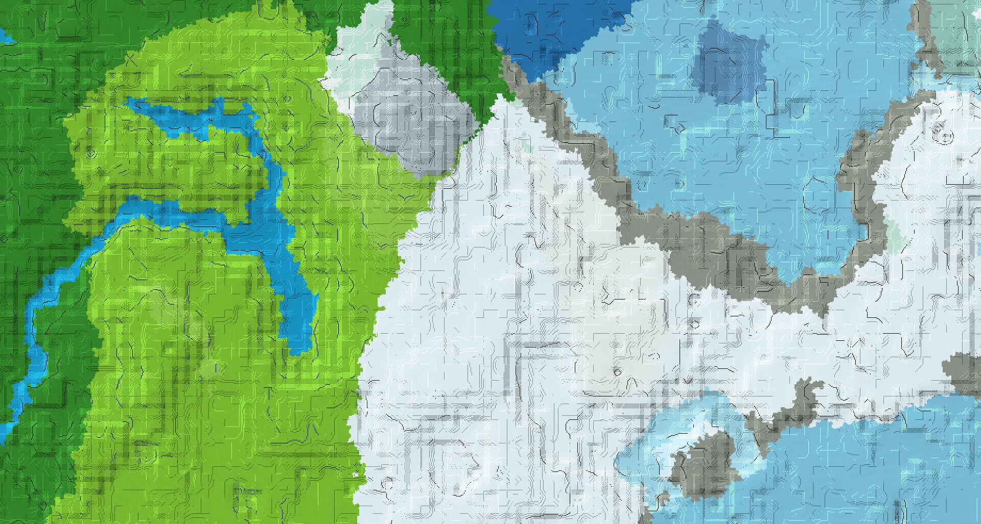 Seed map — Igloo South of a Forest Start