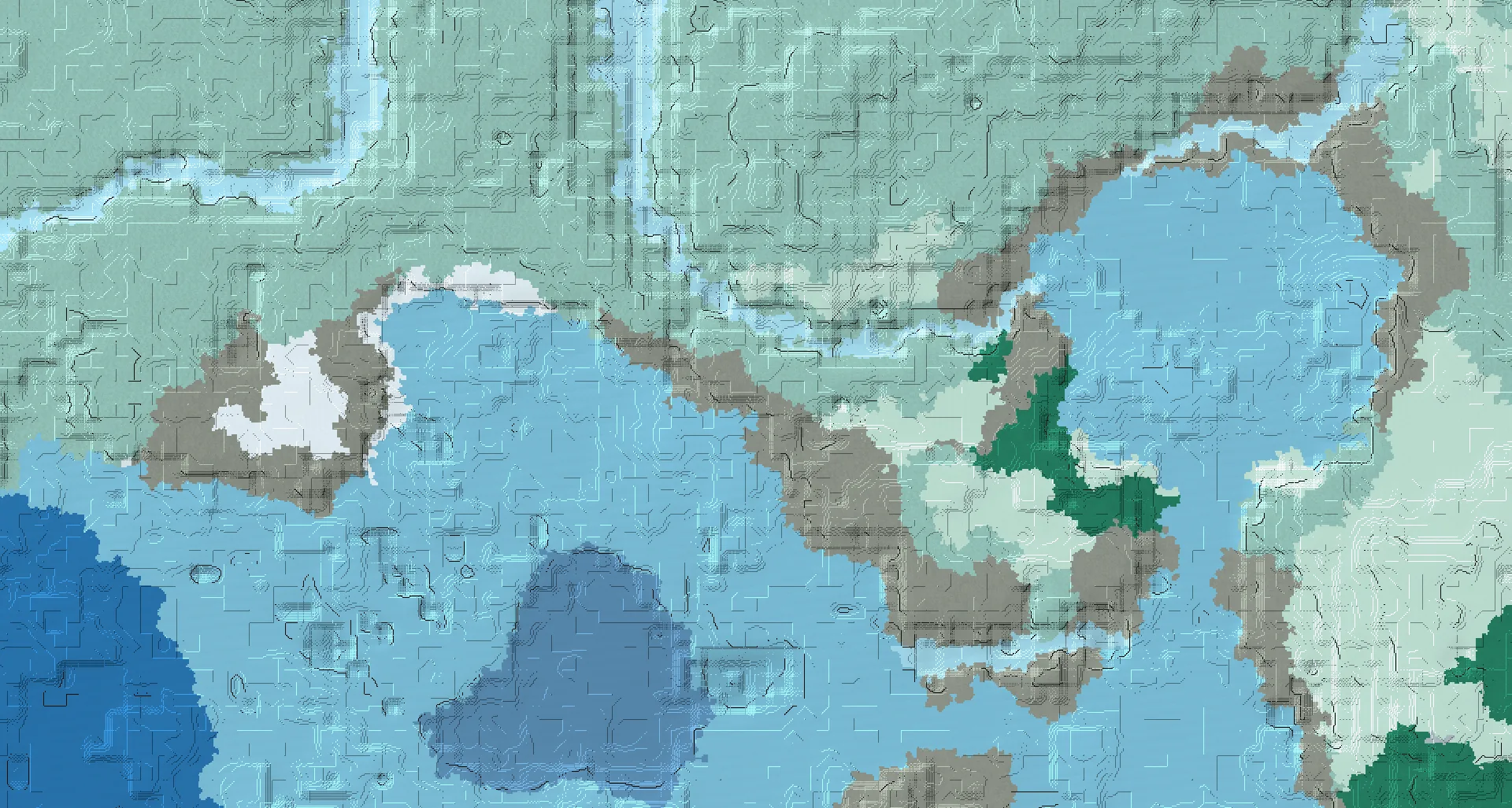Seed map — Stony Shore West of a Snowy Taiga Start