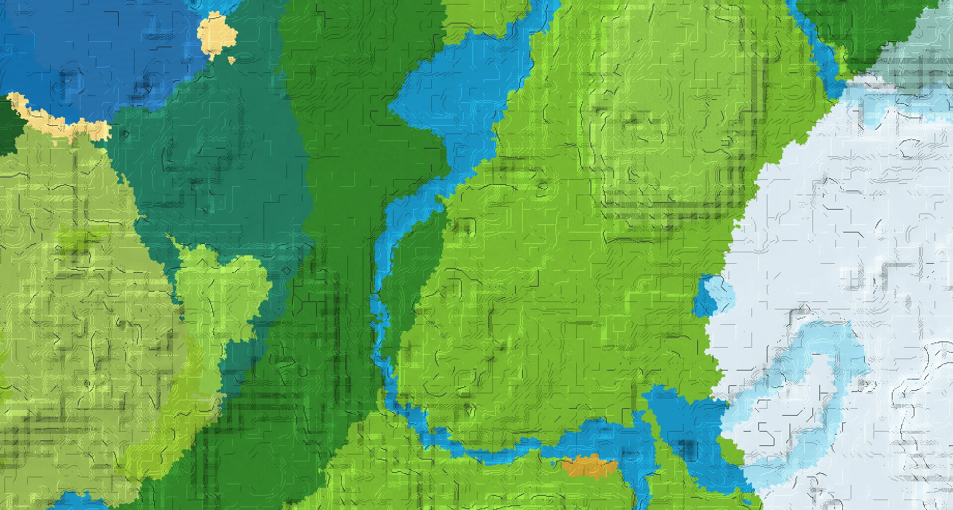 Seed map — Village and Trial Chambers from Forest