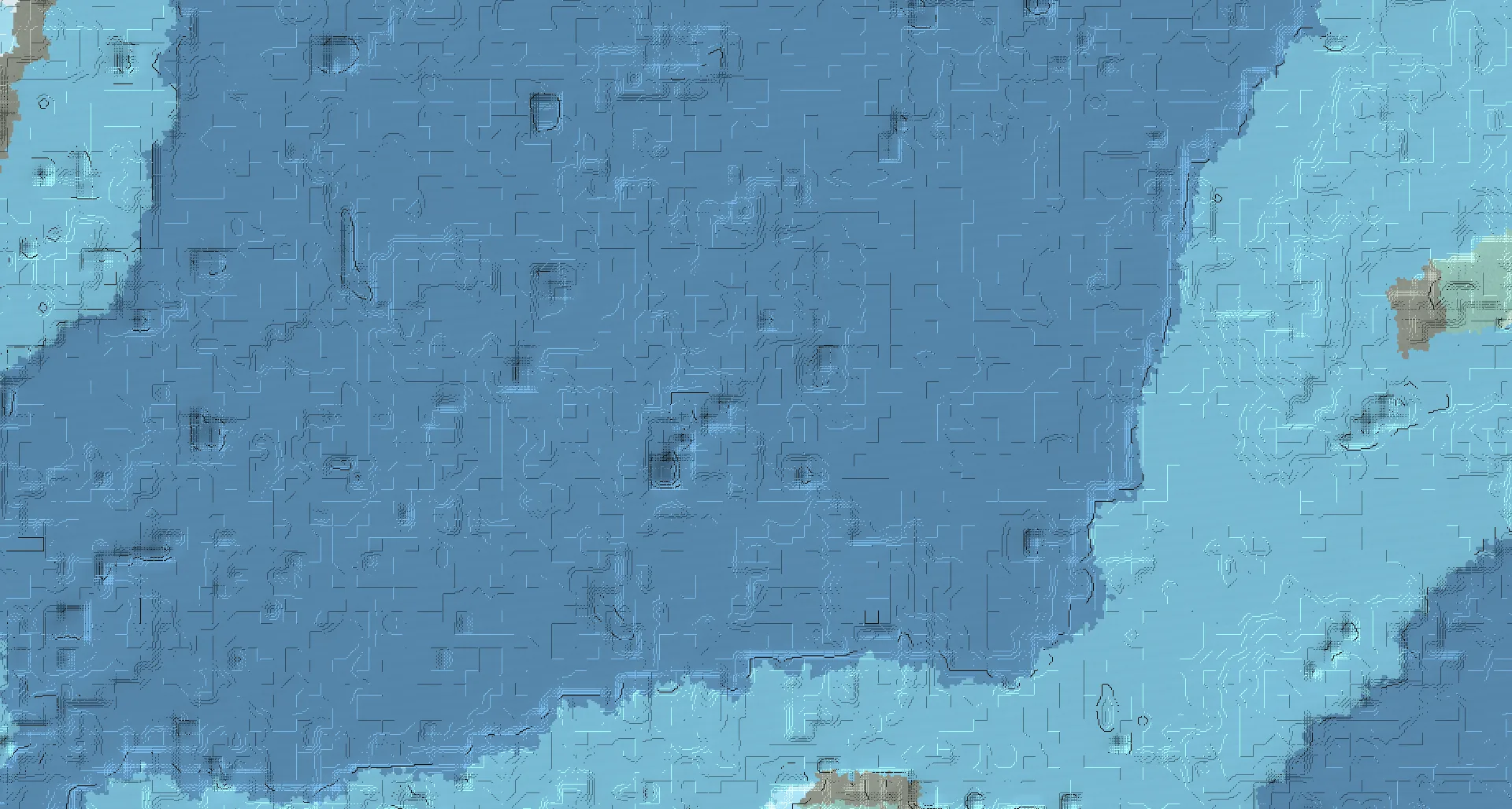 Seed map — Ocean Monument Northwest of a Snowy Taiga Start