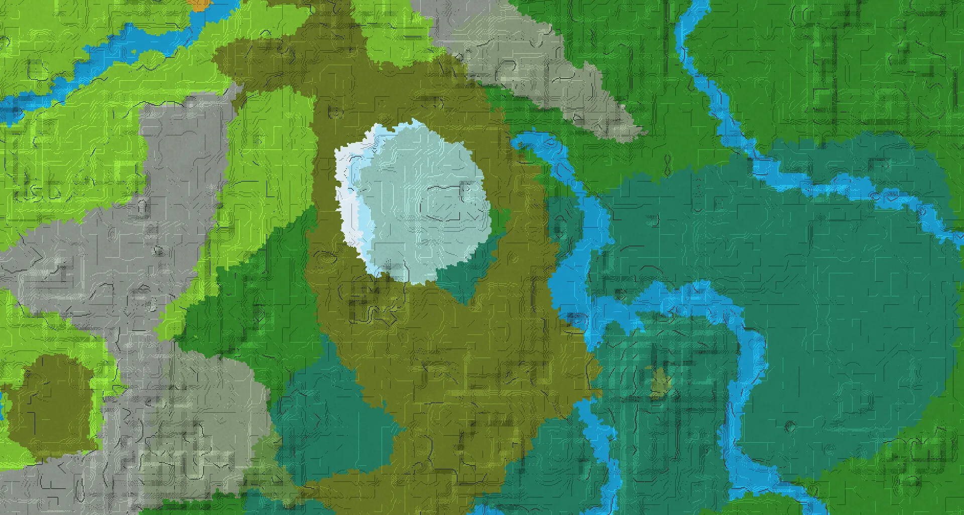 Seed map — Village at the snow and swamp edge and Swamp hut