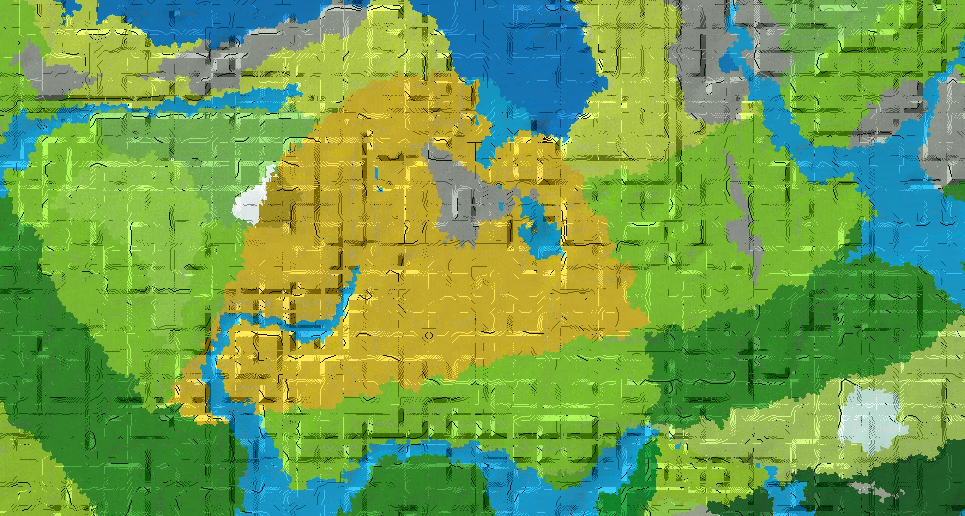 Seed map — Savanna Start with Trial Chambers with Ancient City