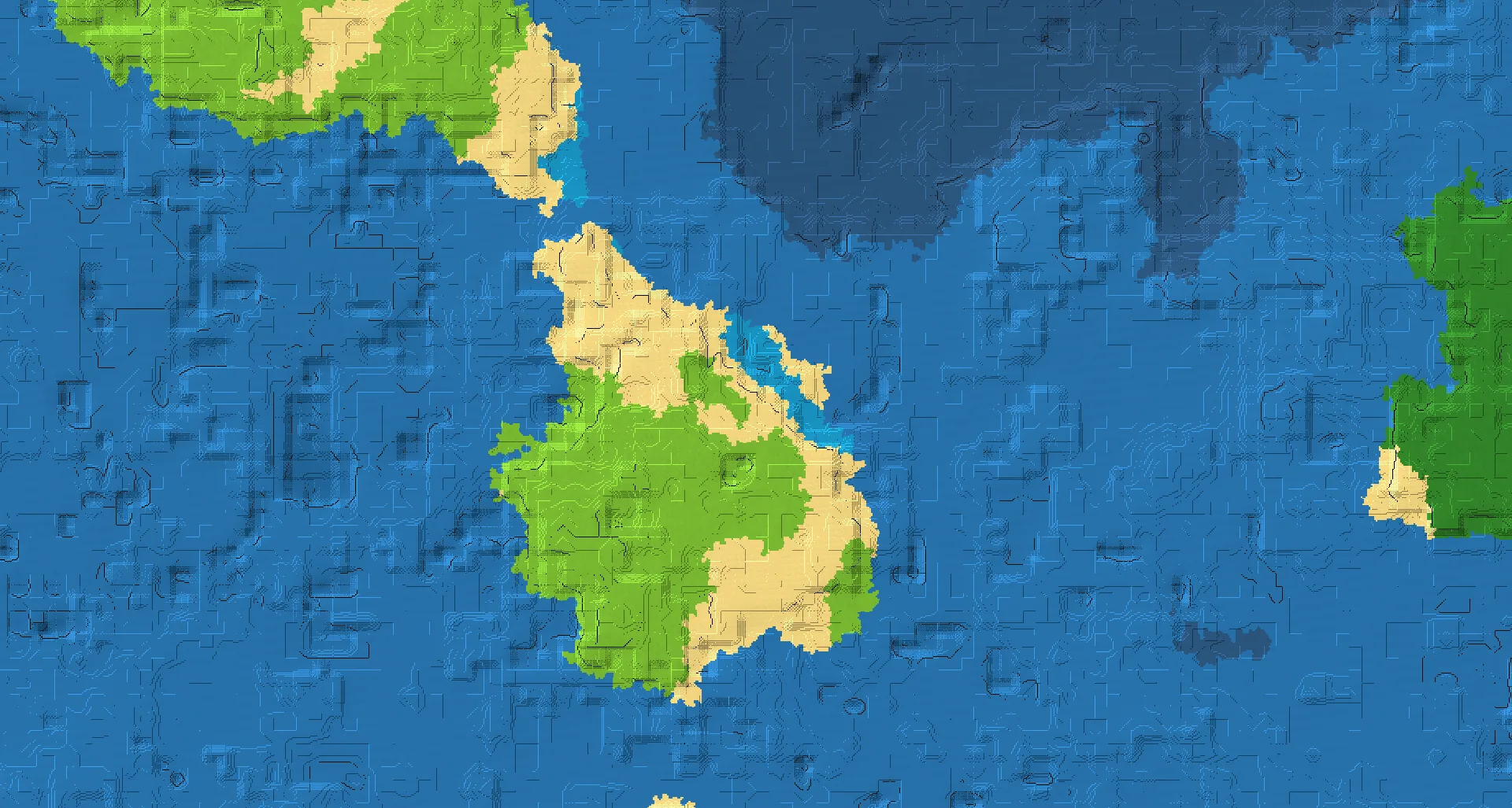 Seed map — Beach North of a Plains Start