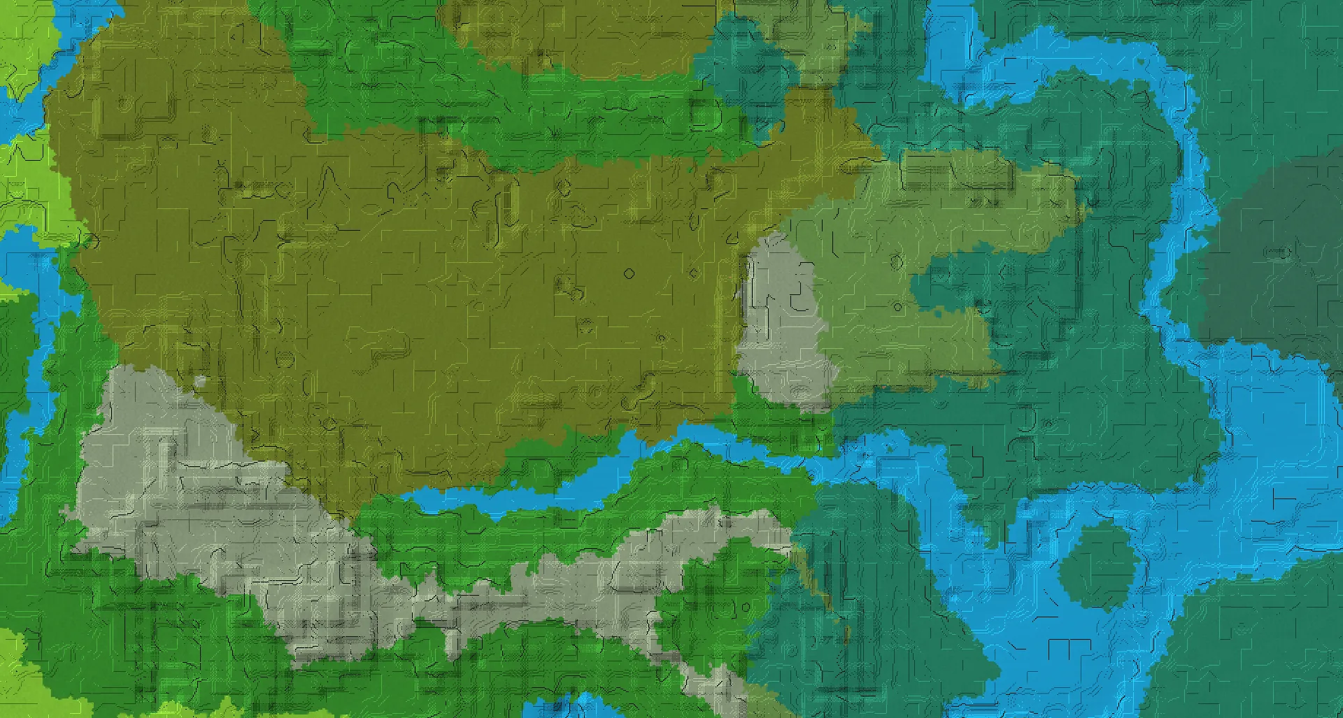 Seed map — Witch Hut North of a Forest Start with Village
