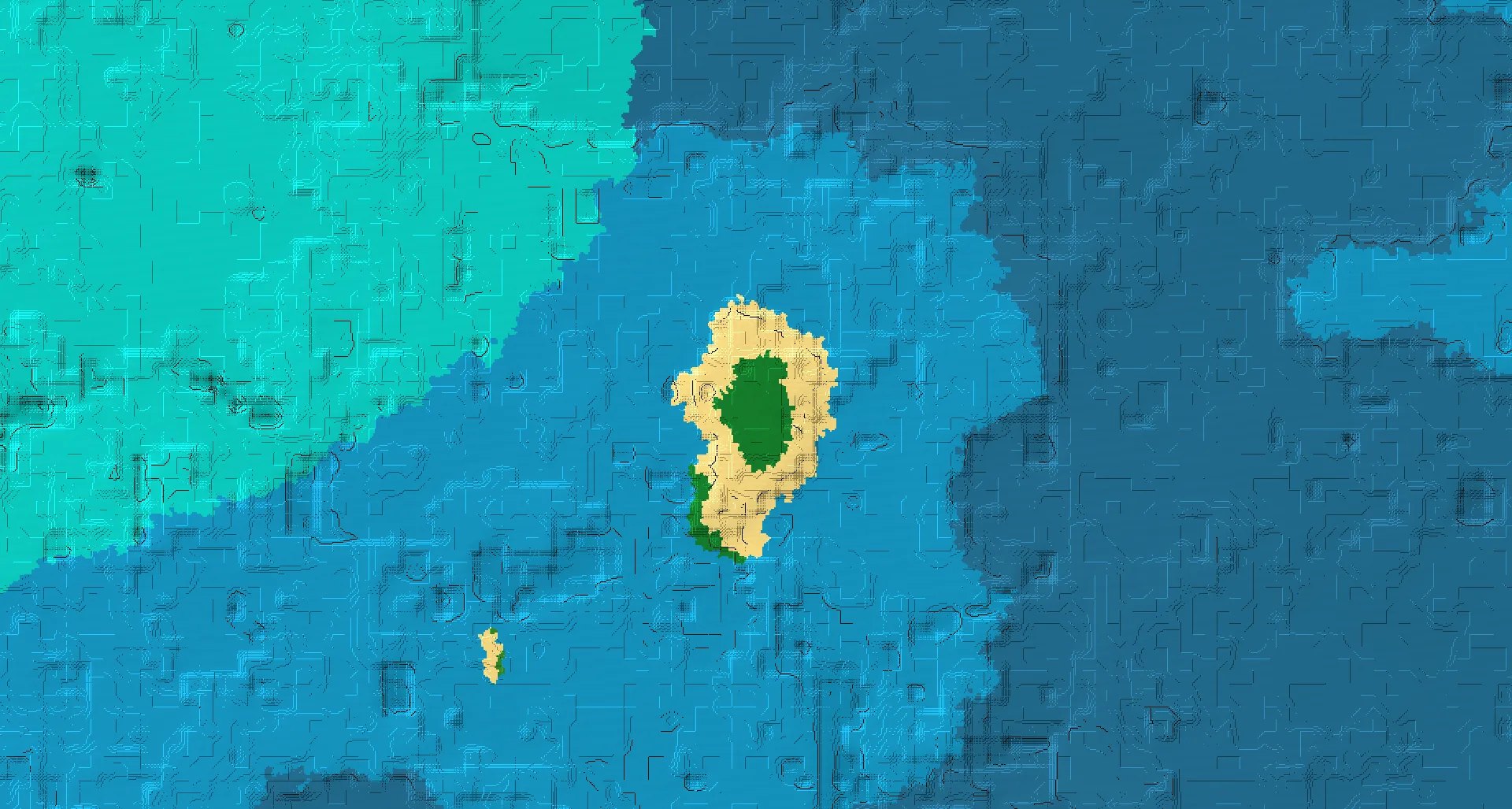 Seed map — Jungle temple island