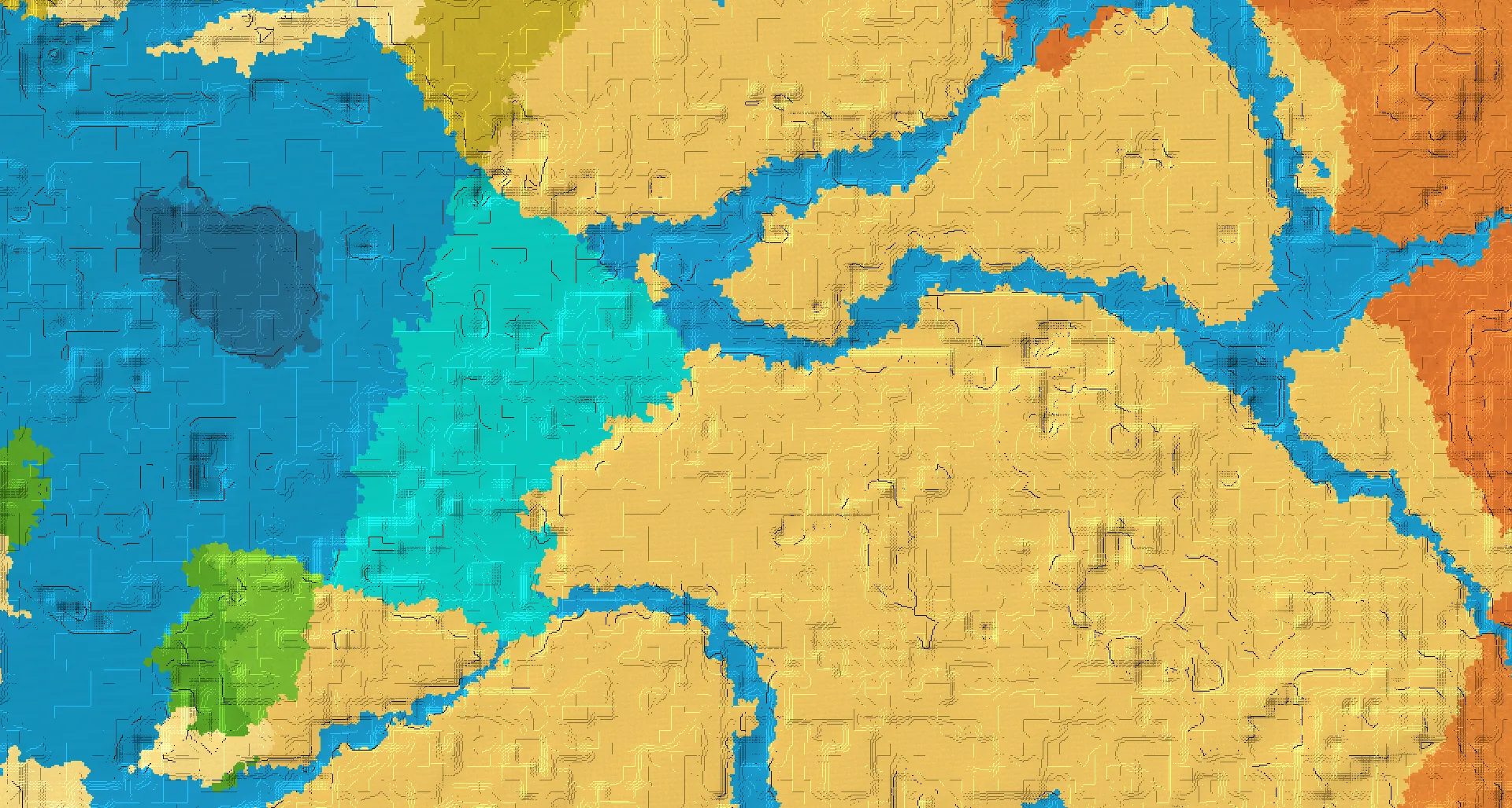 Seed map — Desert Start with Trial Chambers