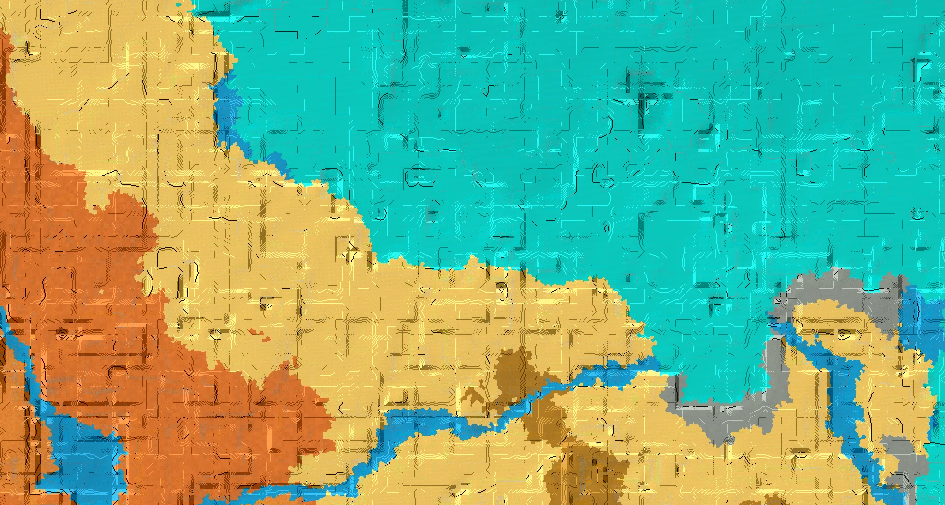 Seed map — Warm Ocean Northeast of a Desert Start