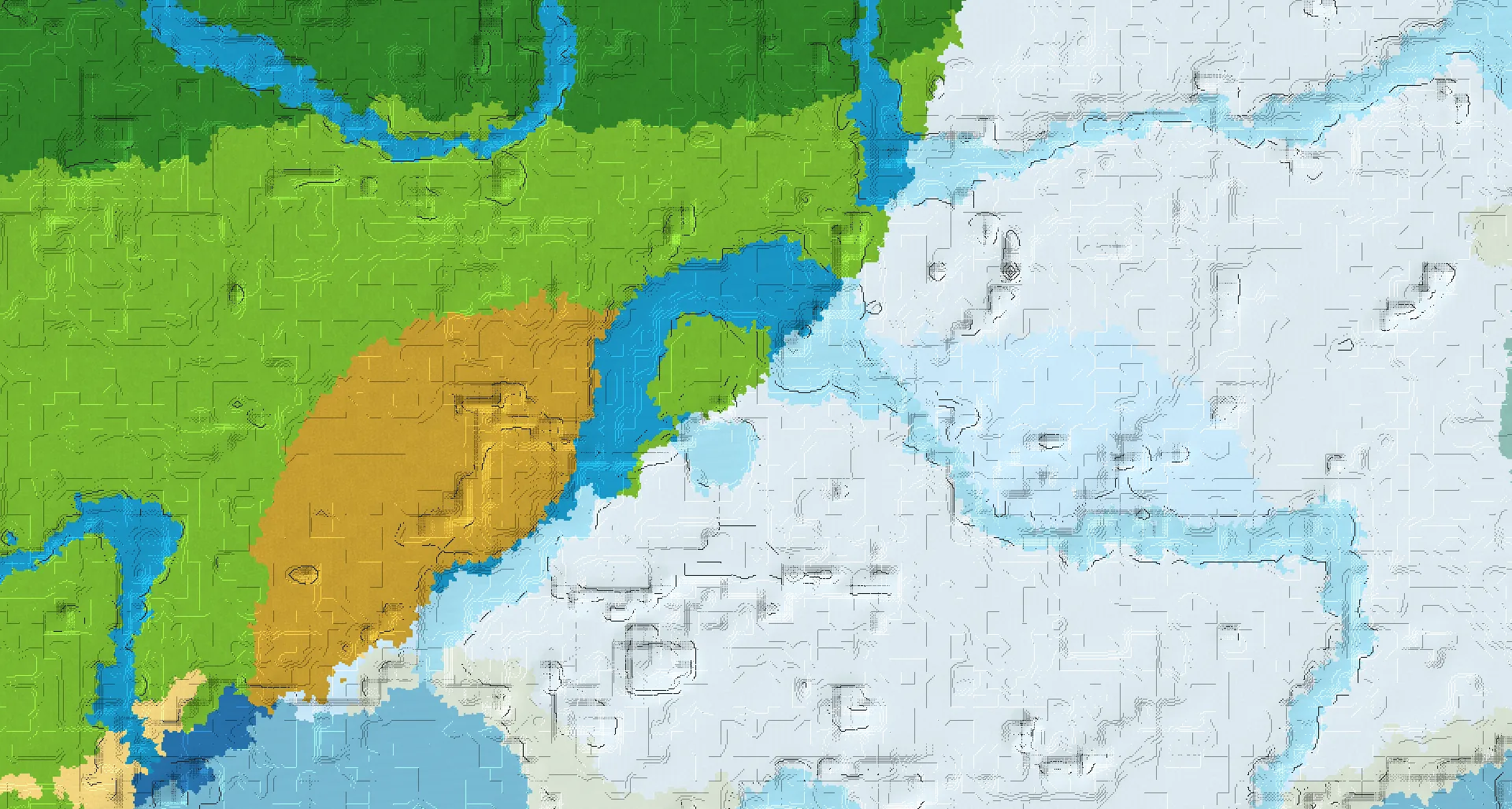 Seed map — Igloo West of a Ice Spikes Start with Ruined Portal