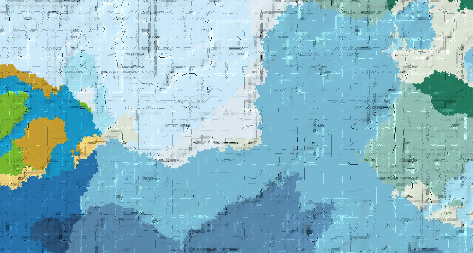 Seed map — Snowy Plains Start with Ruined Portal at -120, -200