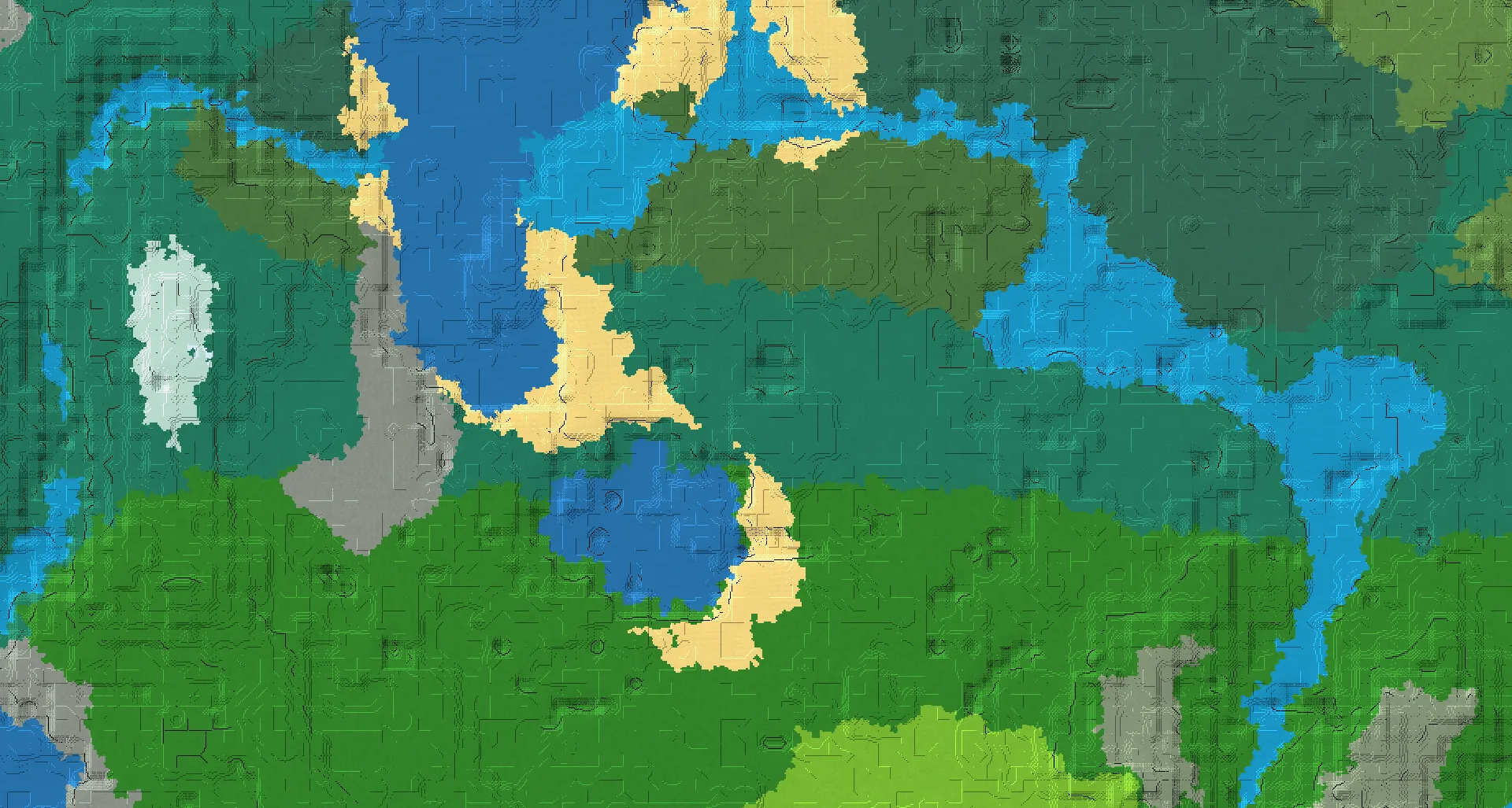 Seed map — Taiga Start with Ruined Portal at 32, -64