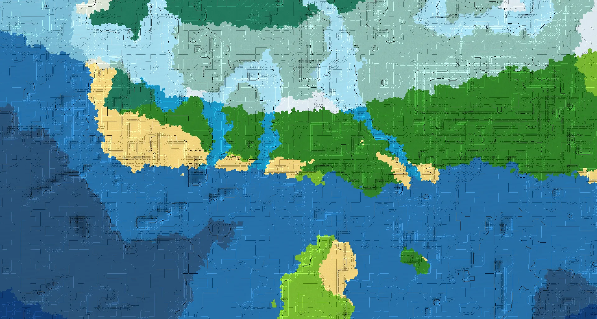Seed map — Buried Treasure Southwest of a Snowy Taiga Start