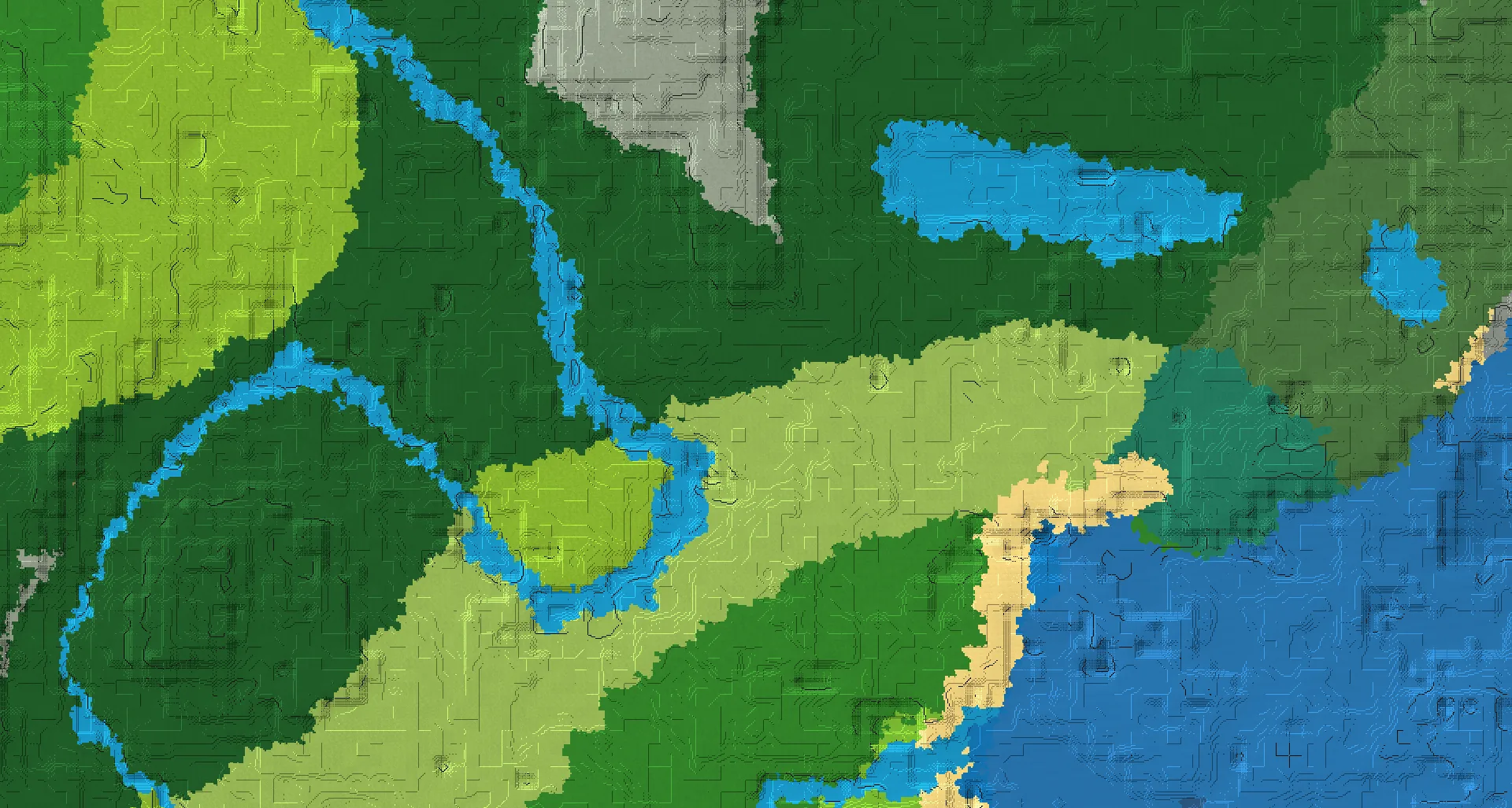 Seed map — Trail Ruins Northeast of a Forest Start