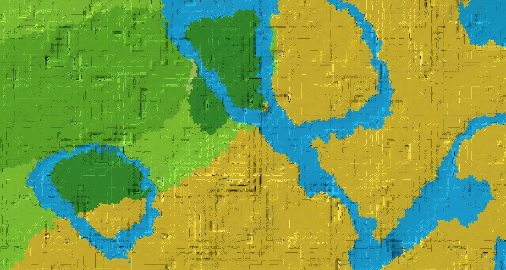 Seed map — 2 Villages near a Forest Start