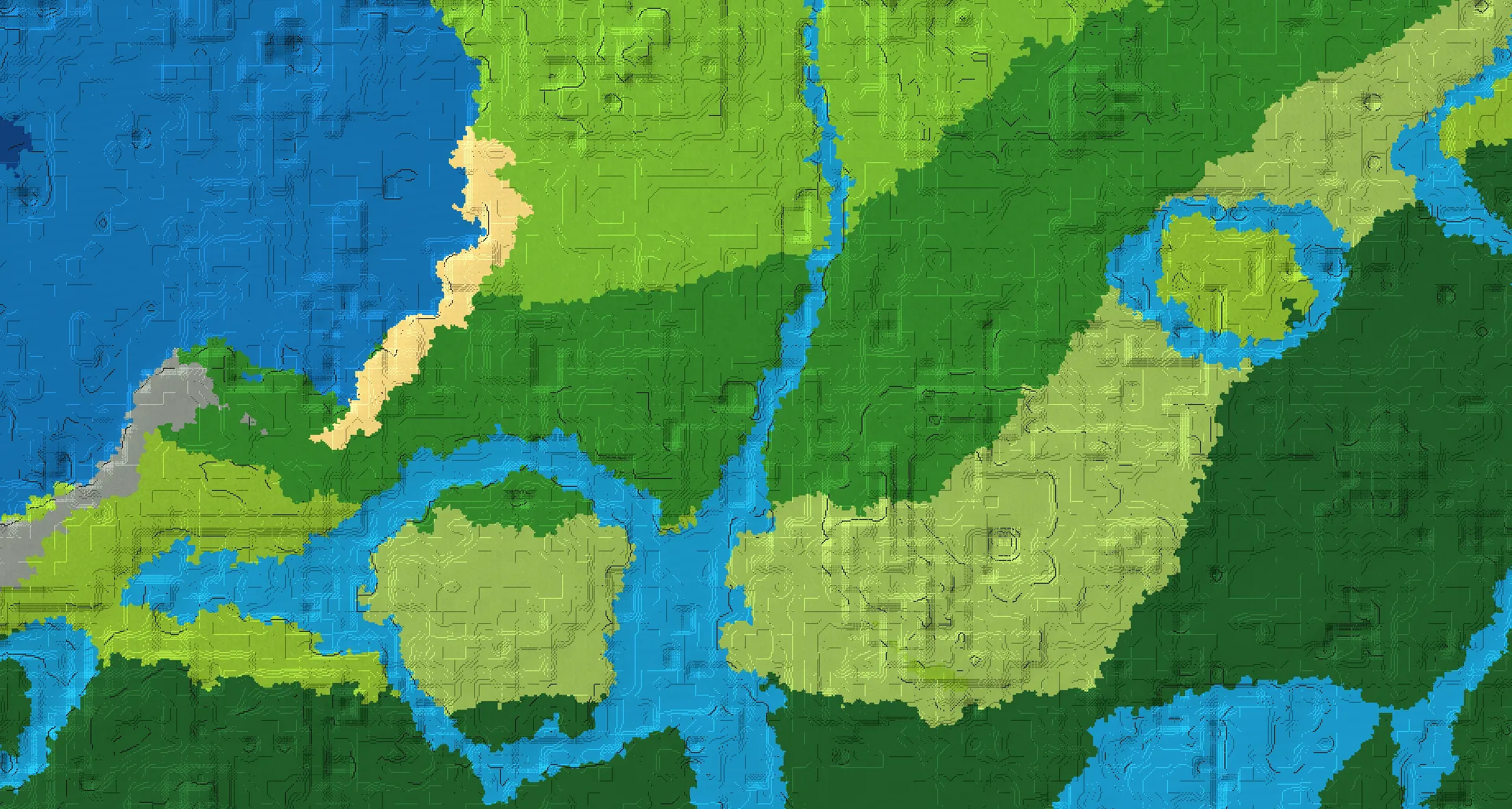Seed map — River West of a Forest Start